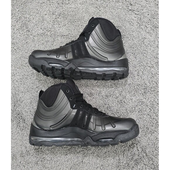 Nike Air Bakin Posite Shoes Mens Size 10 Triple Black Sneaker Boot 618056 001 main image 13